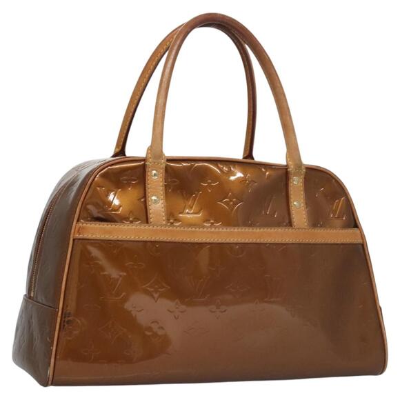 LOUIS VUITTON Monogram Vernis Tompkins Square Bag Bronze M91103 - Picture 1 of 16